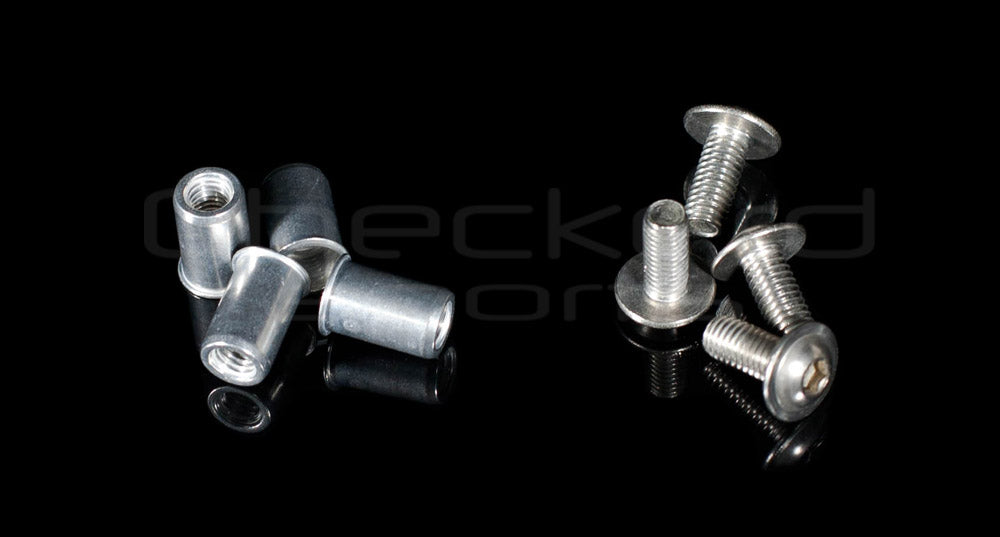 Rivet Nut AL M6 Low Profile Head / SS Bolt Combo – Checkerd Sports