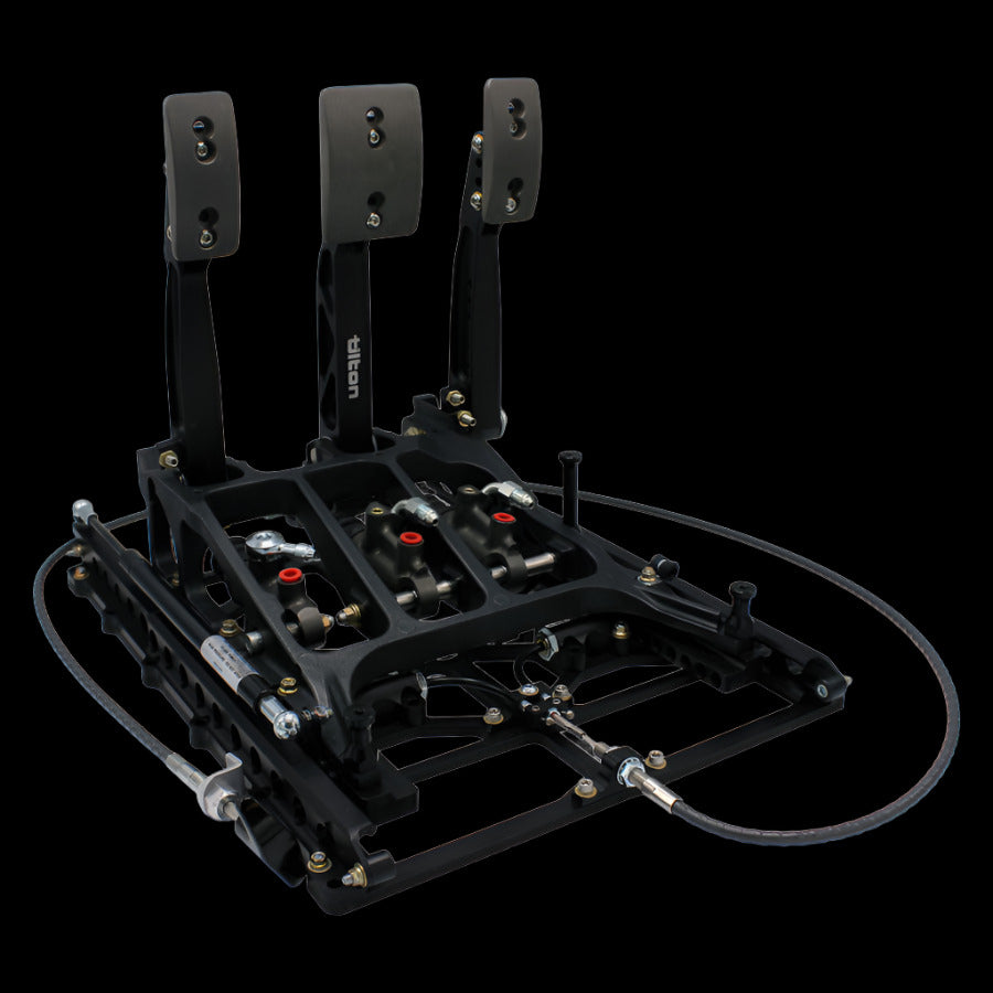 racing pedal box 850-Series 3-pedal Underfoot Pedal Assembly with Slider System – Checkerd Sports