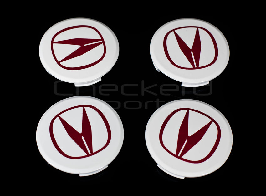 Wheel Center Caps For Honda Civic 2 Inch 'A' Logo Decals For Honda Center Caps - Red, For Integra Type R, RSX, TSX, NSX 2 Inch Red A Logo Decal For Integra - Foto 4
