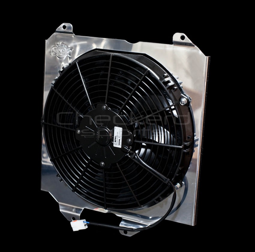 Honda Fan Shroud & 12″ SPAL Fan – Checkerd Sports