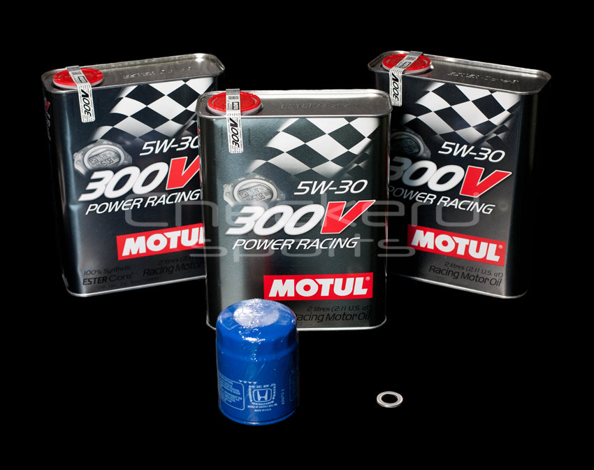 CS Motul 300V 5W30 Oil Change Kit - Honda K20 – Checkerd Sports