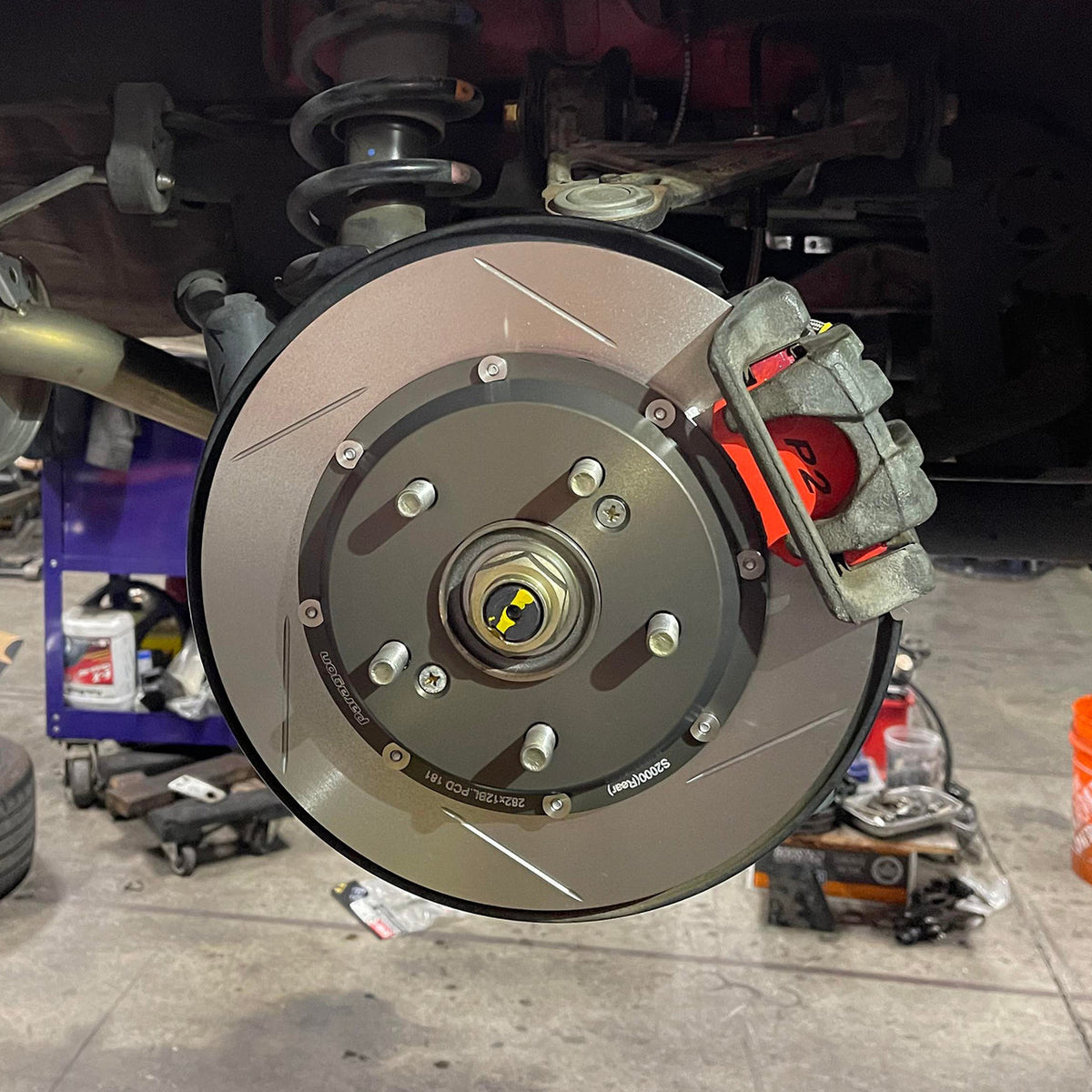 2-pc Rotors Rear Pair 282mm x 12mm - Honda S2000 – Checkerd Sports