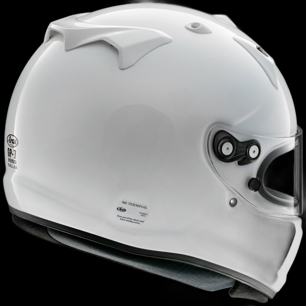 arai car helmet GP-7 Auto Helmet (White) – Checkerd Sports