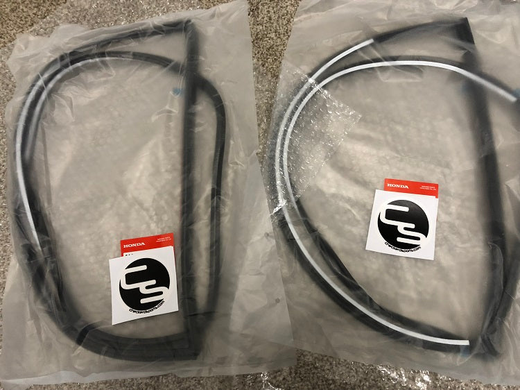 EG Civic Hatch Quarter Panel Moldings Checkerd Sports