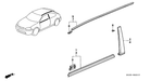 EK Civic Door Sash Garnish