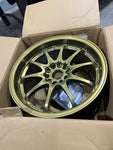 Volk Racing CE28 Hyper Gold 17x10+ 50 RARE SET